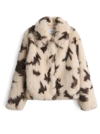 OPUS | Jacke in Felloptik HAJORA | beige